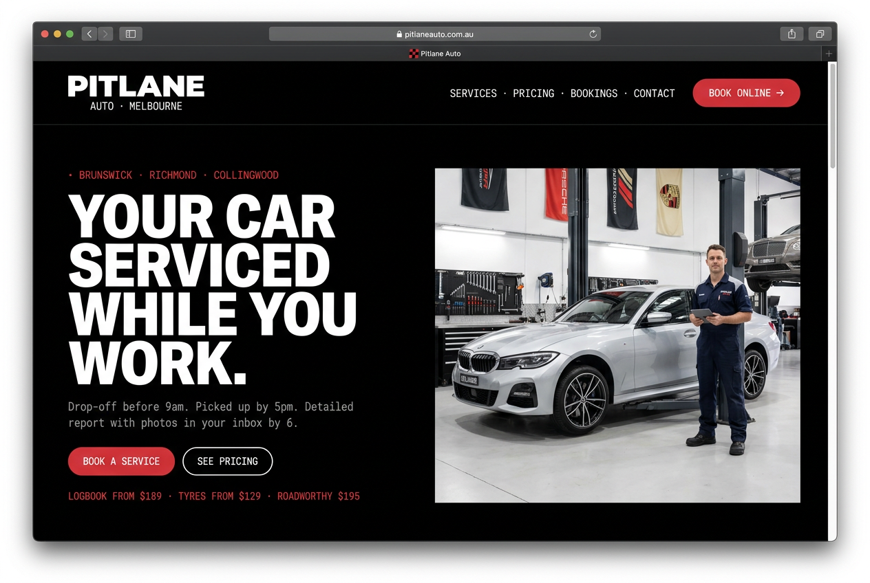 Pitlane Auto website